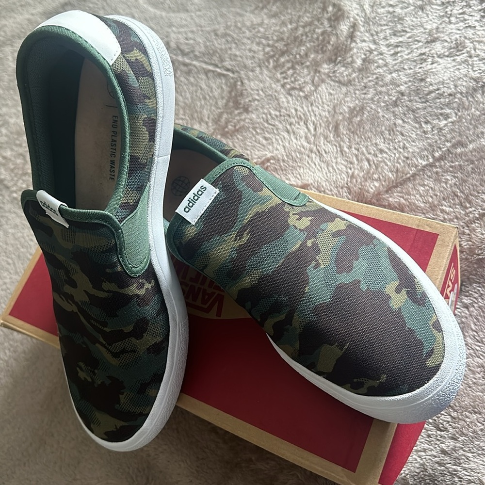 Adidas Unisex Slip On Camo Shoe